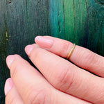 Engraved Art Deco 10k Gold Tiny Ring