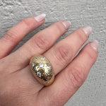 Star-Spangled Diamond-Set Vintage Bombé Ring