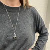 French Art Deco Marcasite Necklace by Lespous