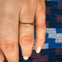 Slender 10k Gold Vintage Wedding Band Size 7