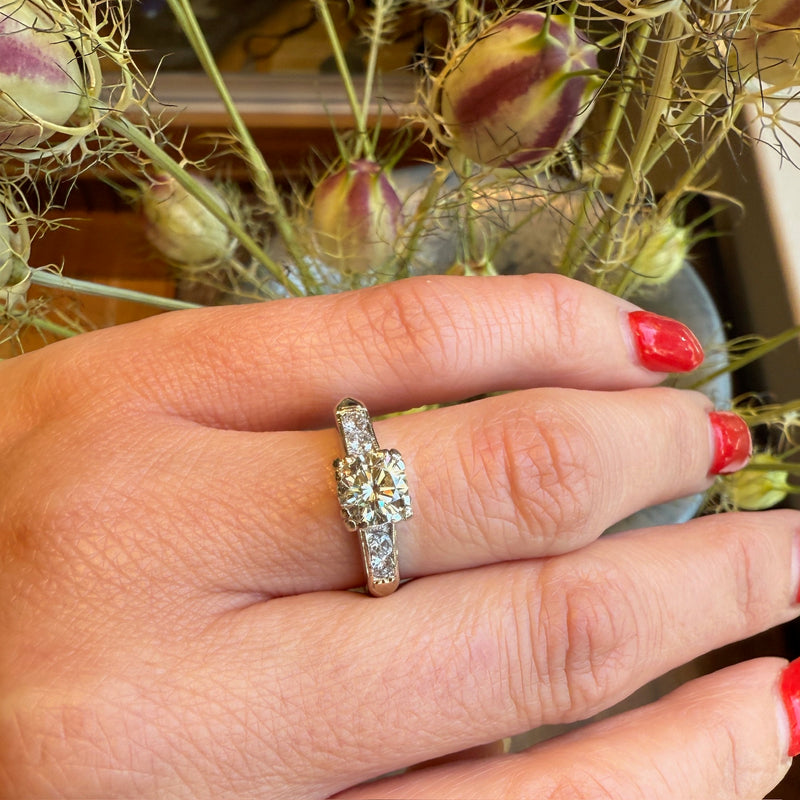 Uniquely Beautiful Classic Diamond Engagement Ring