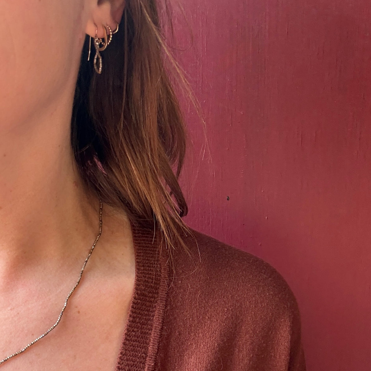 Handmade Silver & Silk Earrings by Ancient Influences
