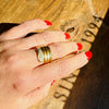Sinuous Coiled Diamond Set Serpent Ring