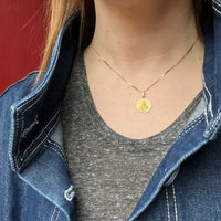Sacred Heart of Jesus 14k Gold Medal