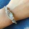 Stunning Vintage Platinum Diamond Encrusted Watch