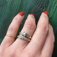 Classic Two-Tone Gold Diamond Wedding Set