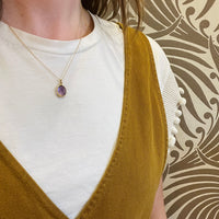 Gorgeous 6ct Amethyst in Gold Bezel Pendant