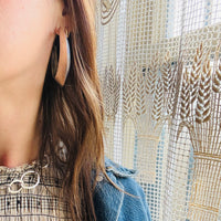 Sterling Silver Statement Hoops