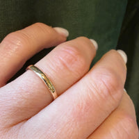 Subtle Details 14k Gold Vintage Band