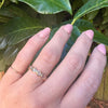Precious Rose Cut Diamond Size 6 Eternity Band by 720