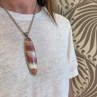 Dreamy Rhodochrosite in Sterling Silver Necklace