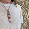 Dreamy Rhodochrosite in Sterling Silver Necklace