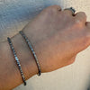 Engraved Ivy Sterling Silver Bangle Bracelet