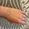Dainty Retro 14k Gold Bangle Bracelet