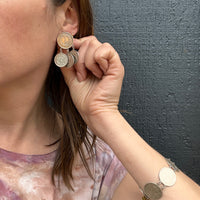 Japanese Sen Coin Bracelet & Earring Set
