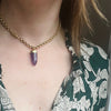 Precious Amethyst & 18k Gold Pendulum from Ancient Influences