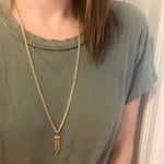 Saucy 14k Gold Flat Tassel from Ancient Influences