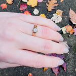 Victorian Old Mine Cut Diamond Solitaire Belcher Ring
