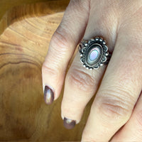 Darling Abalone & Sterling Silver Navajo Ring
