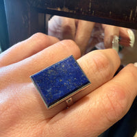 Study in Blue Lapis & Sterling Silver Ring