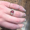 Pink Tourmaline & Diamonds in 18k Gold Cocktail Ring