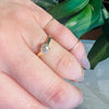 Old Mine Cut Diamond in Gold Bezel Solitaire by 720