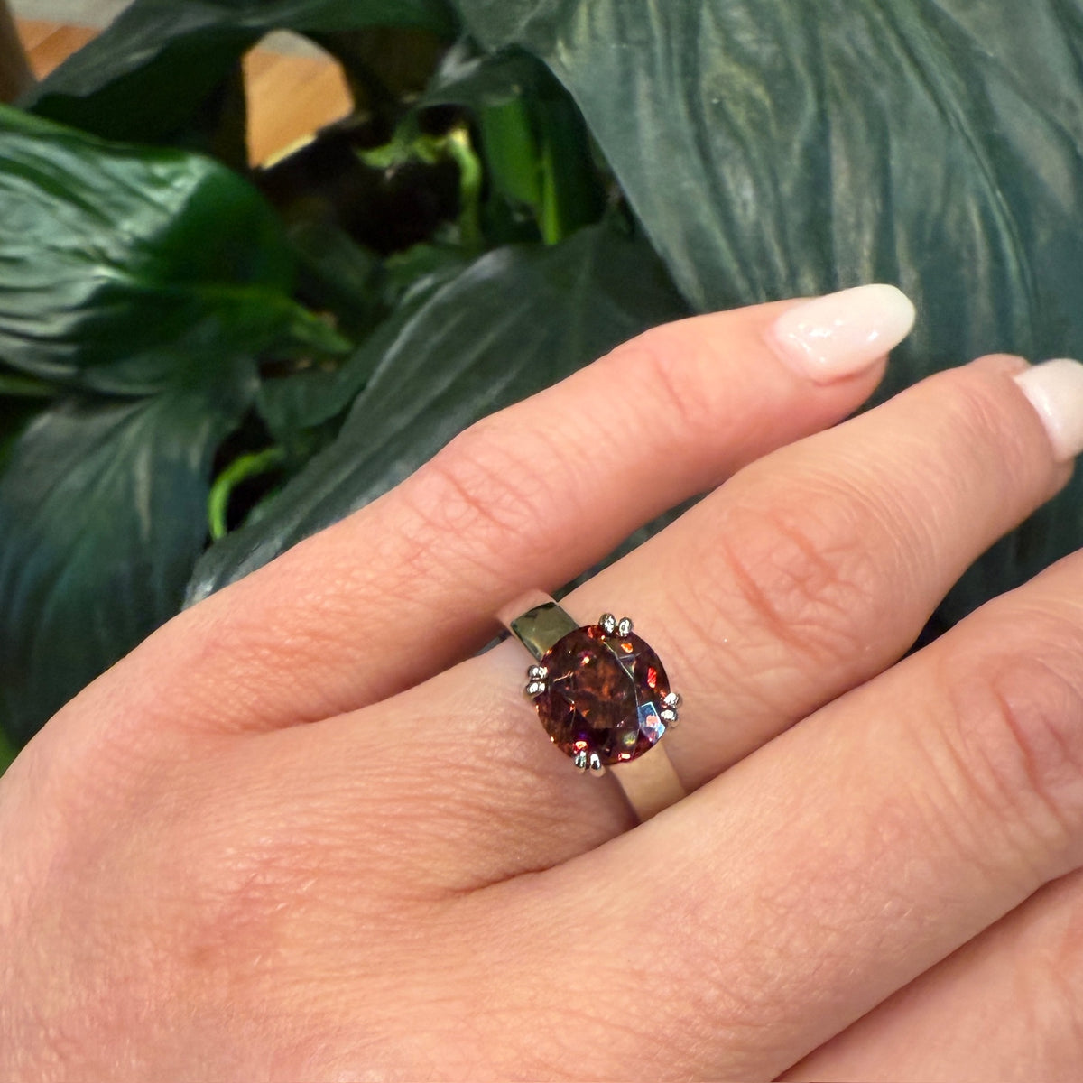 Smoldering Red Tourmaline Solitaire Ring by 720