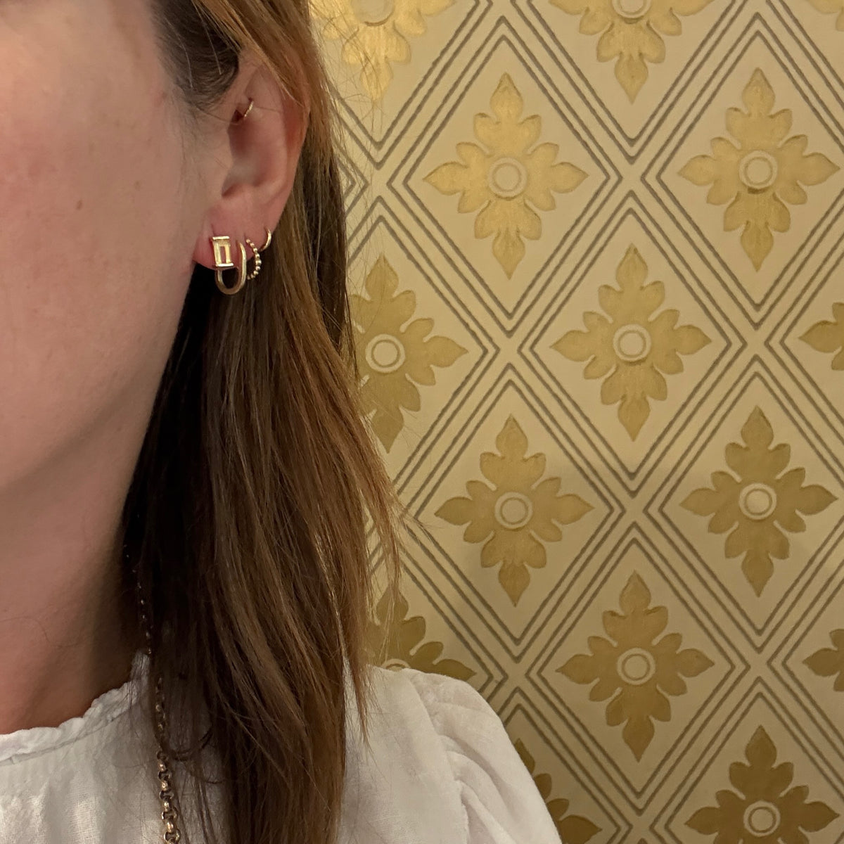 Emerald Cut Imperial Topaz Stud Earrings by 720
