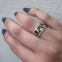 L'Arc Ceramic Diamond & 18k Gold Band by DAVIDOR