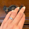 Graceful Old Euro Cut Diamond in Platinum Engagement Ring