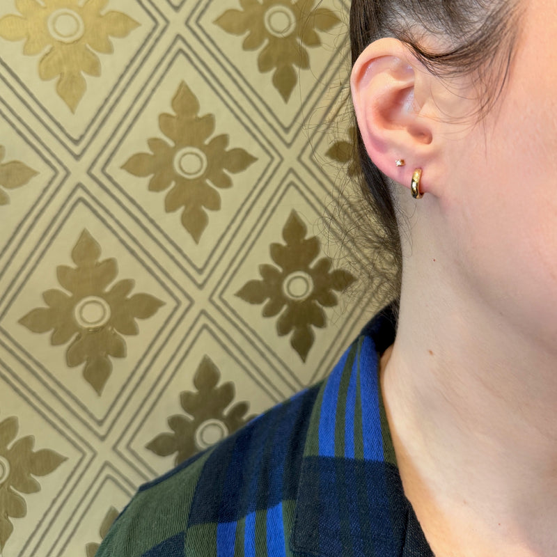Tiny Vintage Diamond Stud Earrings