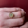 Antique Yellow Sapphire Engagement Ring