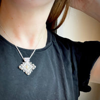 Balinese Beaded & Filigreed Cruciform Pendant
