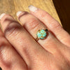 Cool Mint Chip Turquoise in Curvaceous Gold Ring by 720