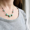 Sea Foam Green Czech Glass Bead Necklace