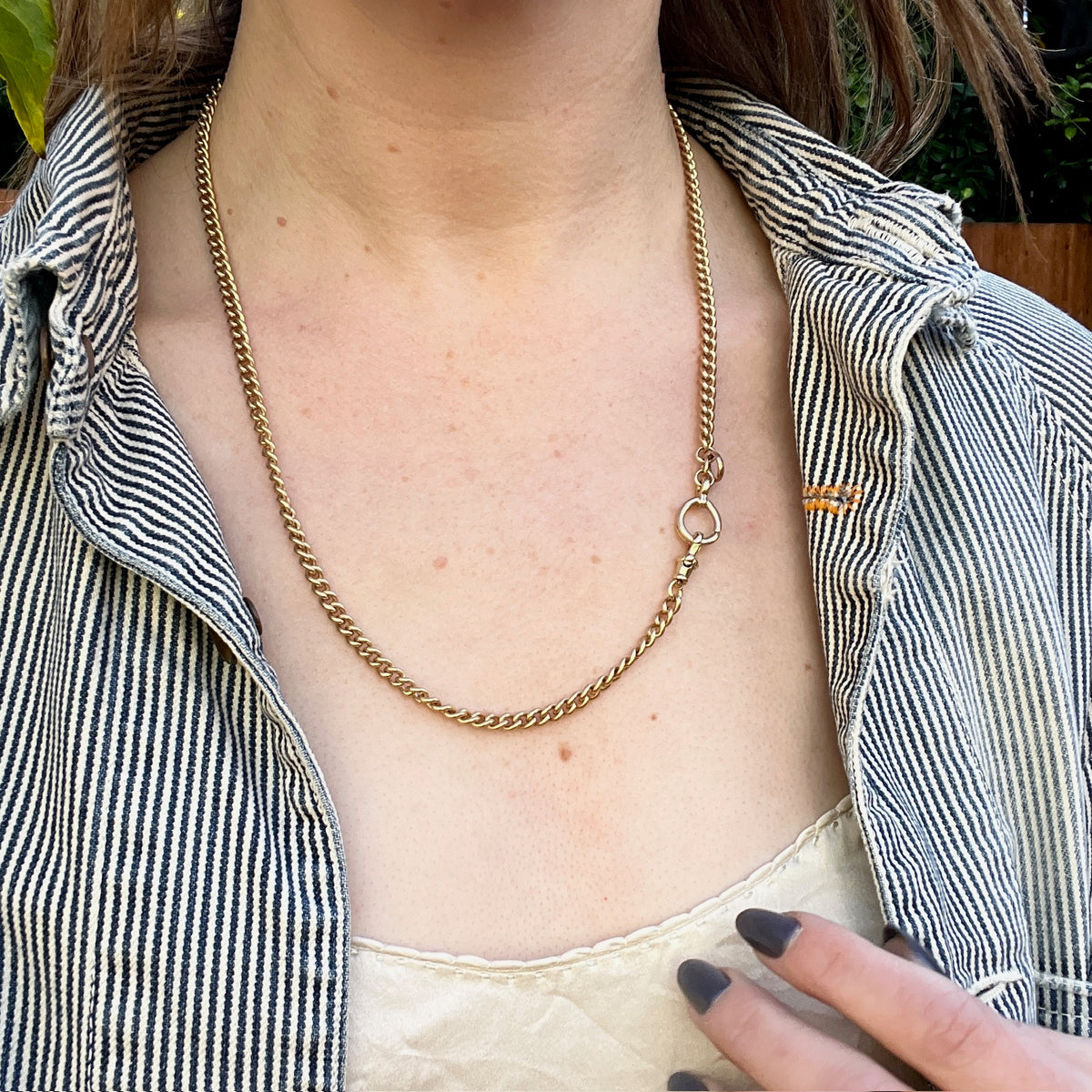 Classic Luxury 14k Gold Curb Chain Signed Tiffany & Co.