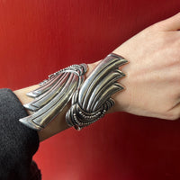 Sensational Taxco Sterling Clamper Bracelet