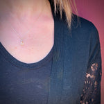 Lovely Precious Topaz and Diamond Pendant