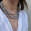 Jazz Age Extra-Long Strand of Grey Baroque Pearls