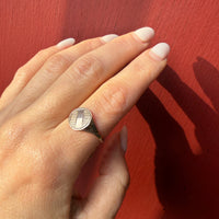 Dapper Victorian 9k Rose Gold Signet Ring