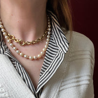 Creamy Semi-Baroque Pearls c.1930