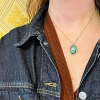 Stunning Turquoise & Sterling Silver Shadowbox Pendant by L.M. Nez