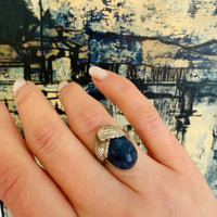 Scrumptious Sterling Silver & Sodalite Blueberry Ring
