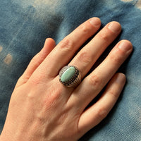 Swanky Turquoise Doublet in Sterling Silver Ring