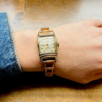 Retro Rolled Gold Gruen Curvex Watch