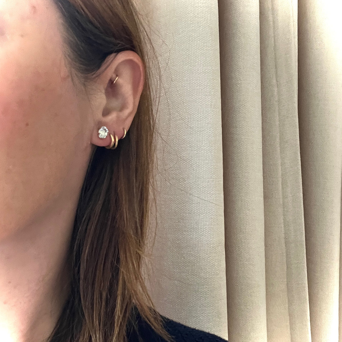 Pristine 1.52tcw Aquamarines in White Gold Basket Studs by 720