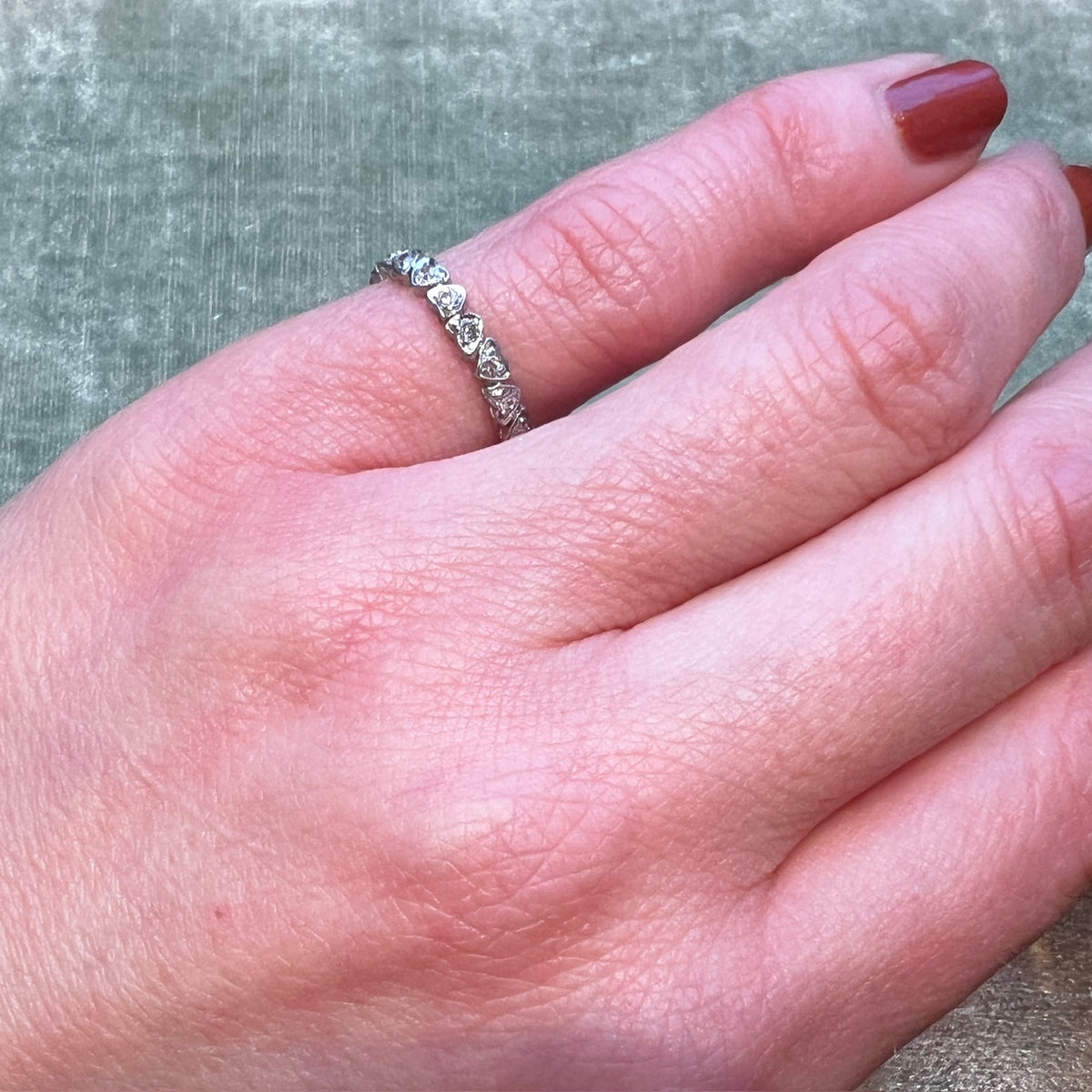 Endless Love Platinum & Diamond Eternity Band