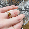 Radiant Citrine & Engraved Gold Belcher Ring by 720