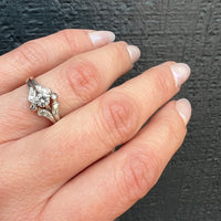 Graceful Two-Tone Gold & Diamond Nested Wedding Set