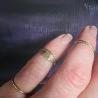 Size 2.25 10k Gold Signet Pinky Ring